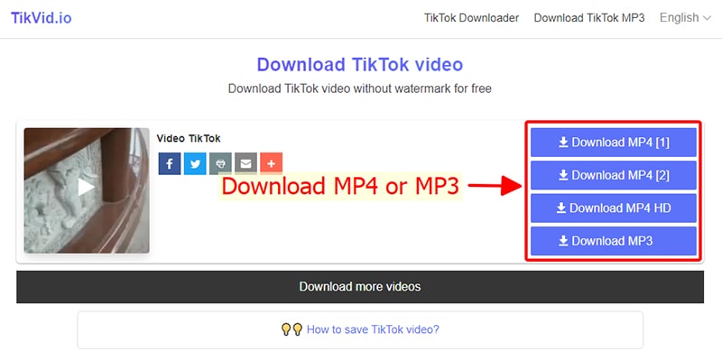 TikVid: TikTok MP3 Downloader - Download TikTok MP3, High Quality,  Unlimited and Fast.